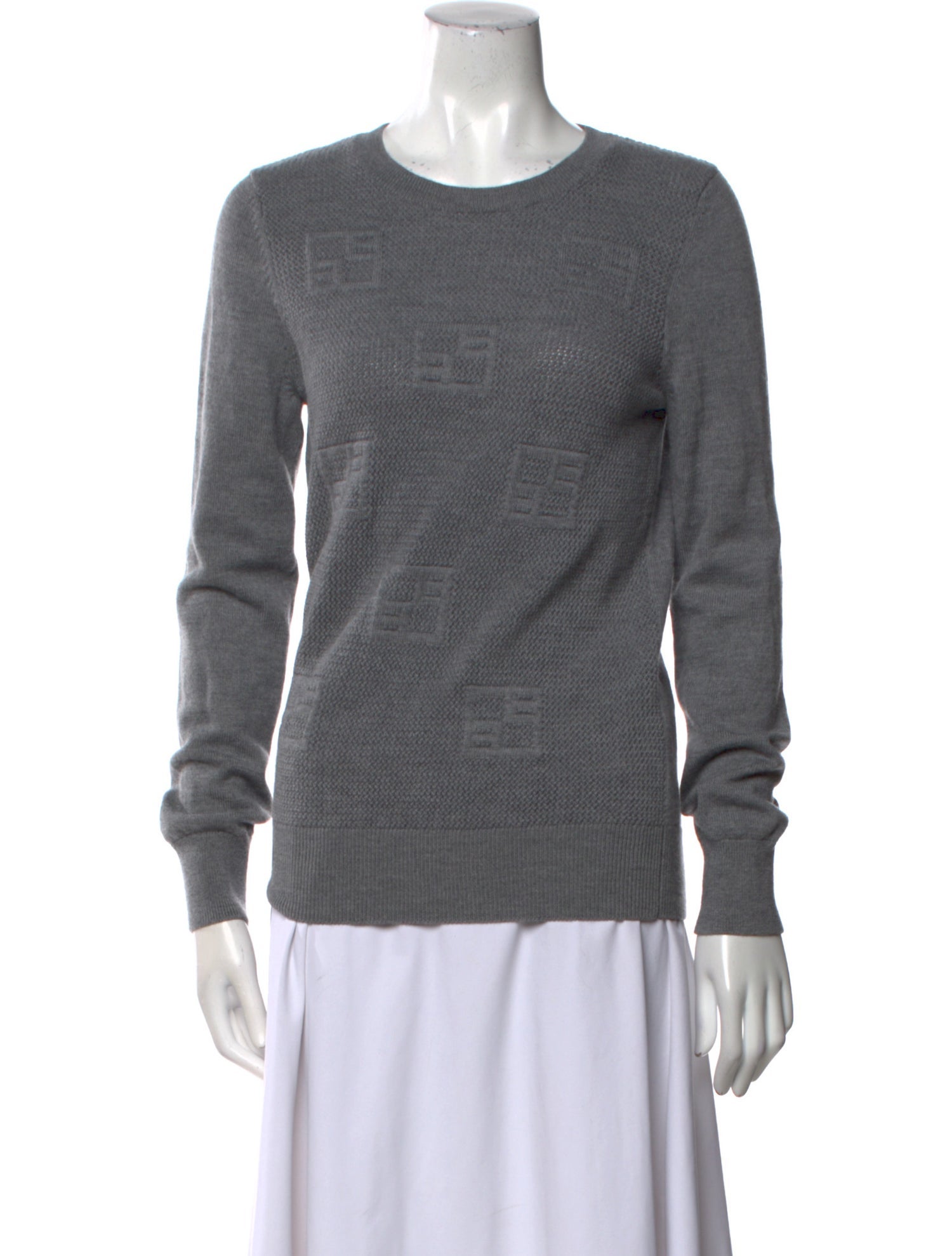 Beatrice B Virgin Wool Crew Neck Sweater