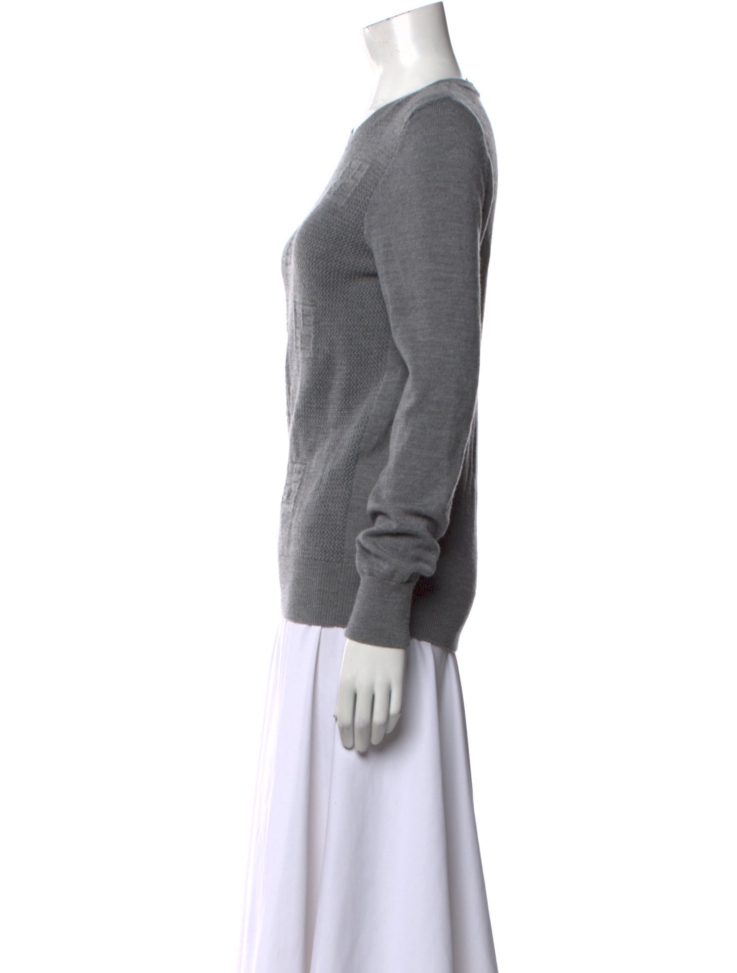 Beatrice B Virgin Wool Crew Neck Sweater