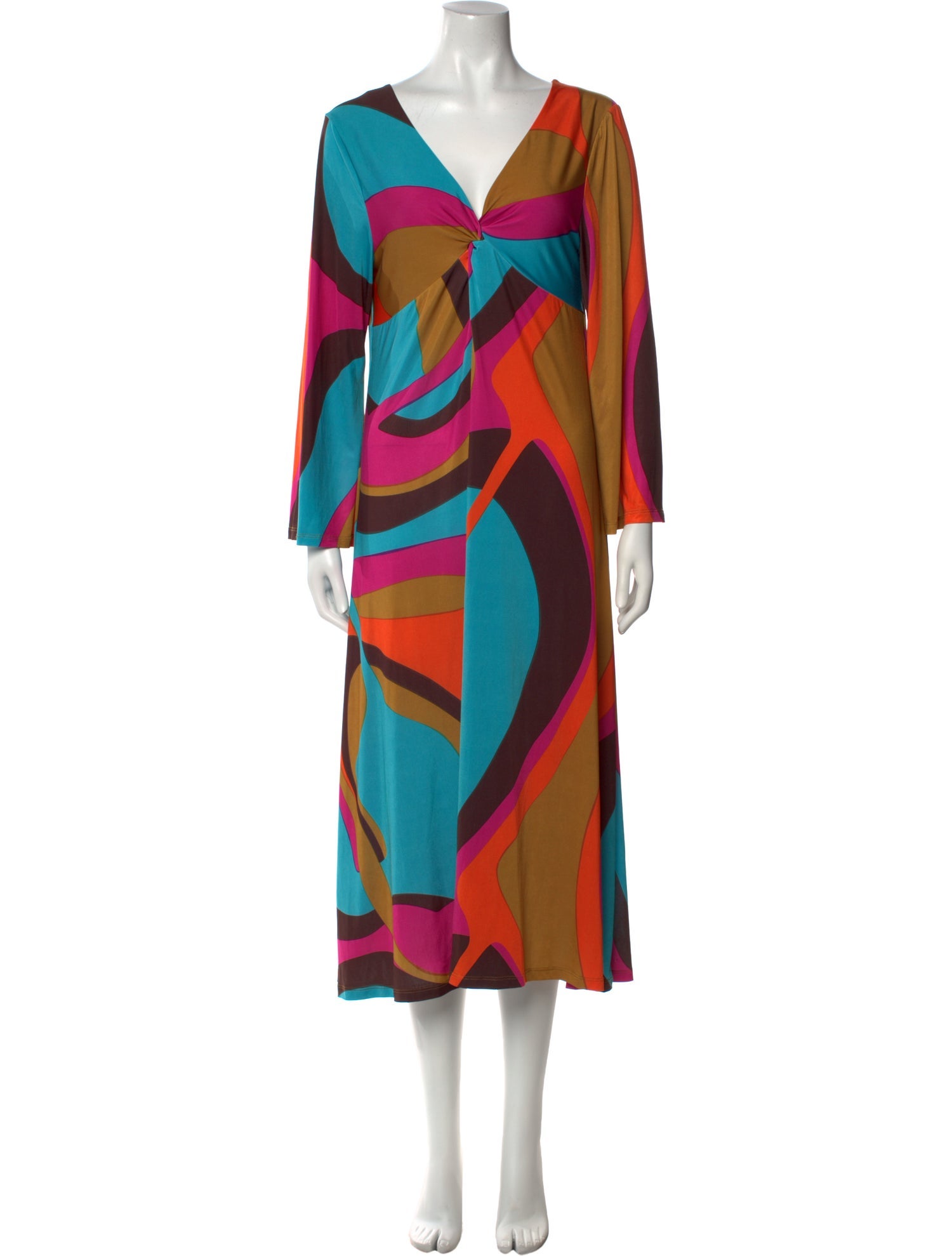 Beatrice B Printed Midi Length Dress