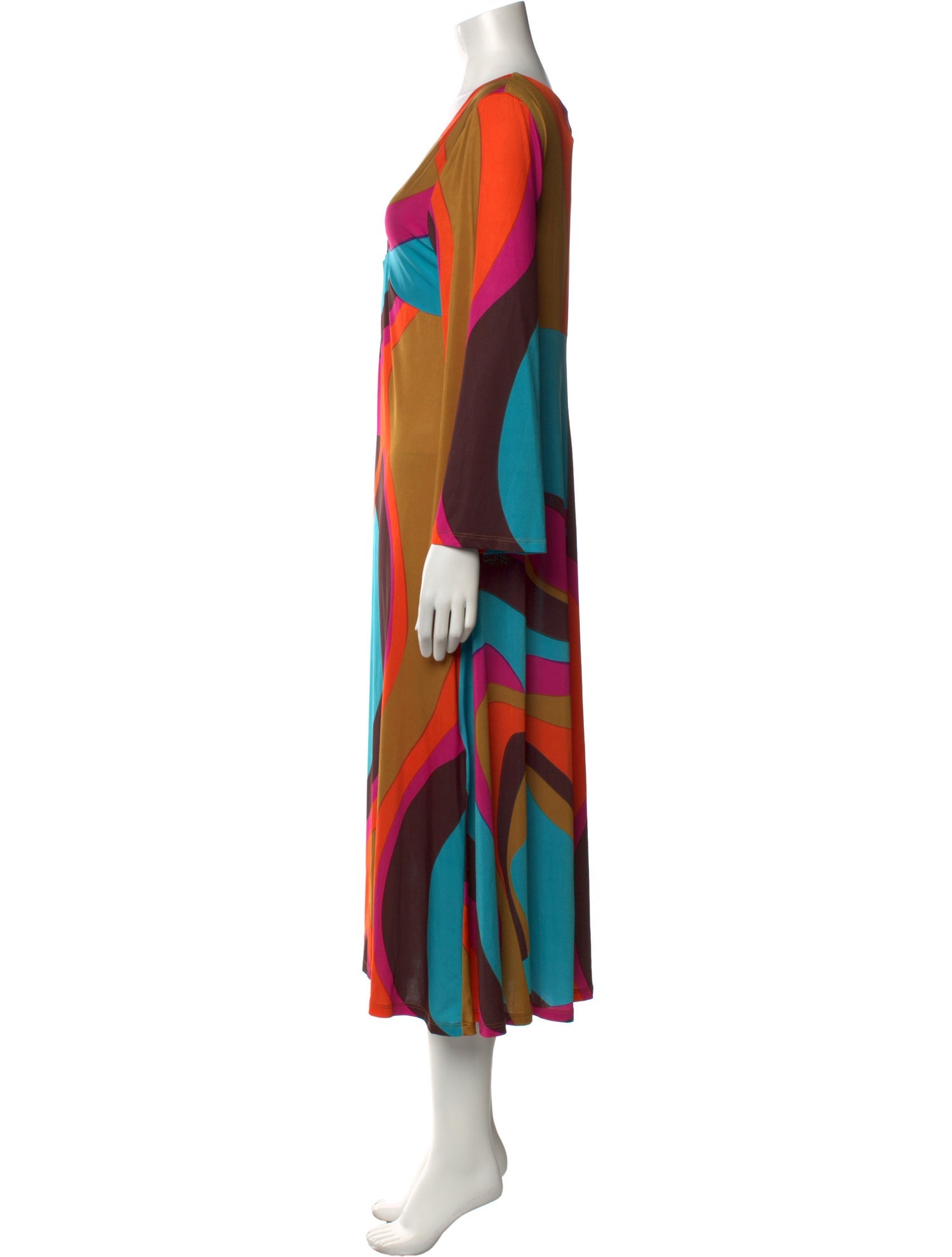 Beatrice B Printed Midi Length Dress