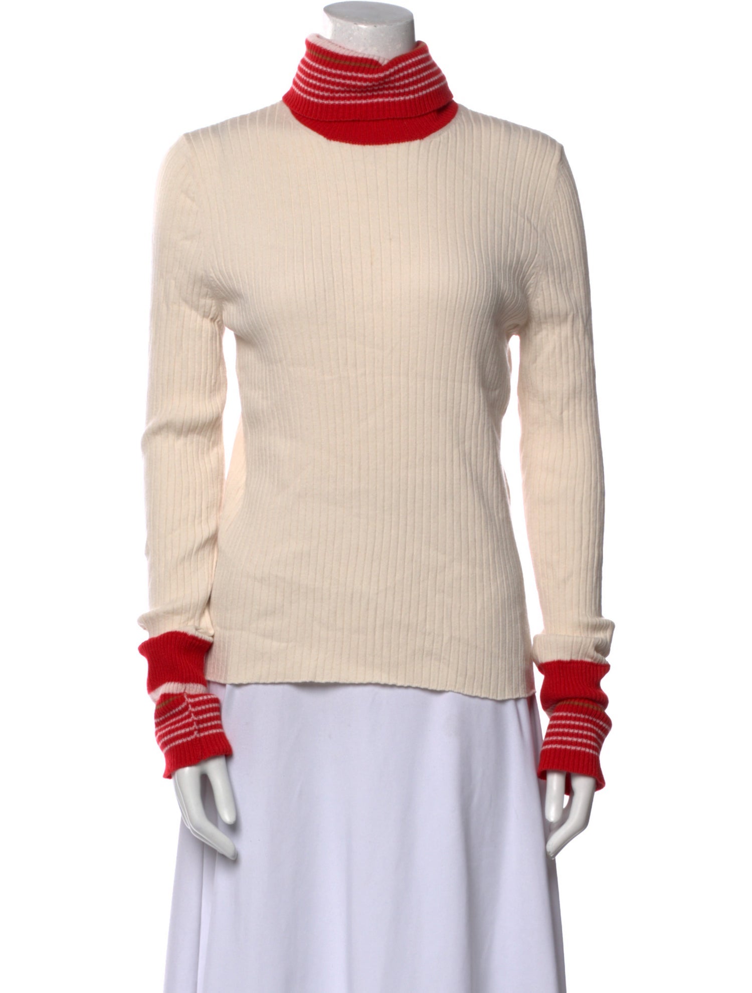 Beatrice B Striped Turtleneck Sweatshirt