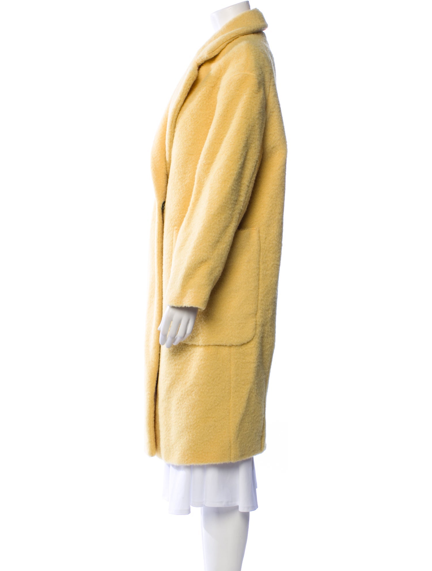 Beatrice B Virgin Wool Faux Fur Coat w/ Tags