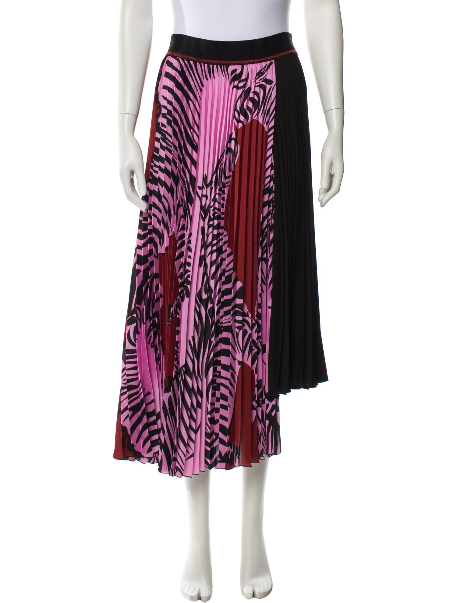 Beatrice B Printed Midi Length Skirt w/ Tags