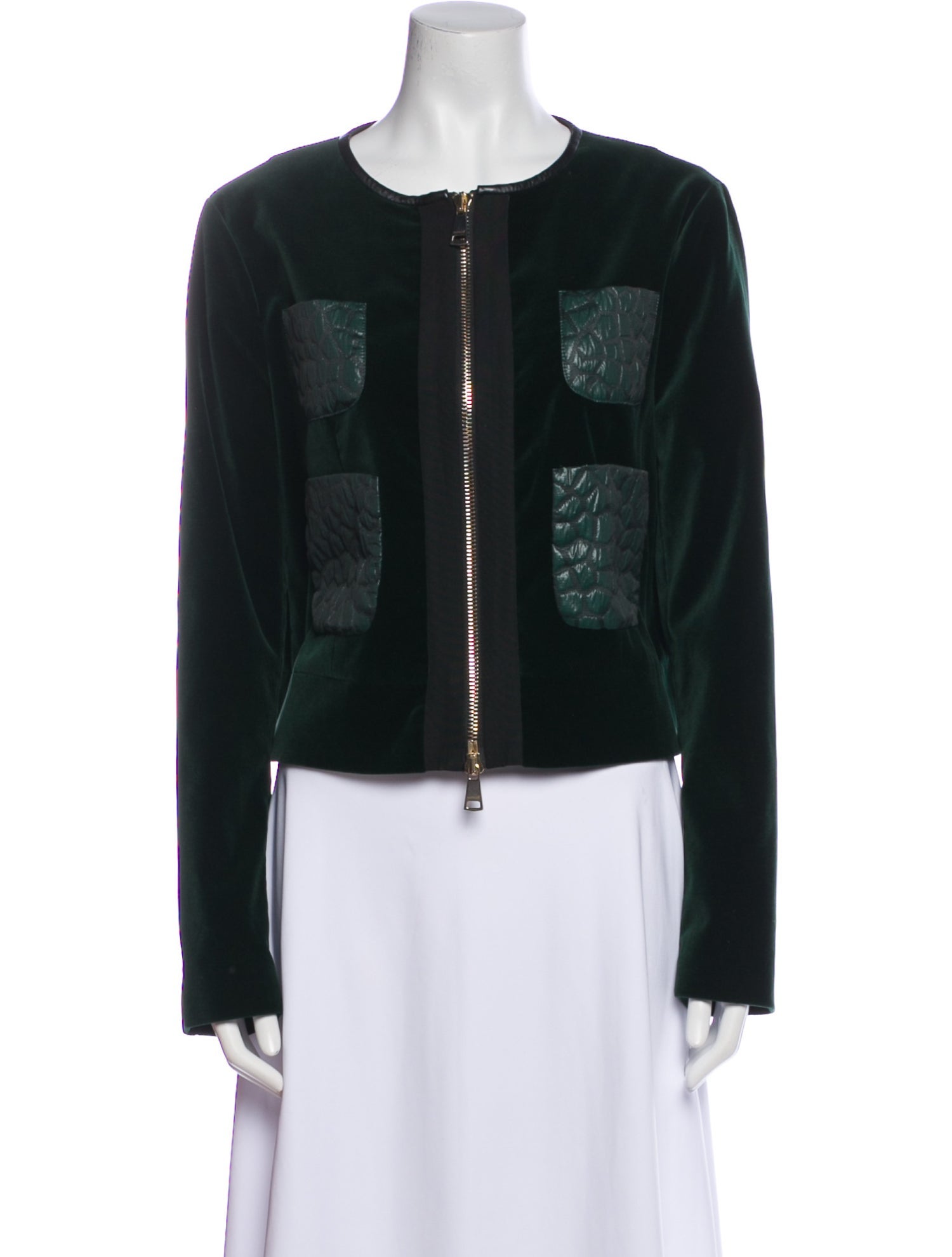 Beatrice B Colorblock Pattern Evening Jacket