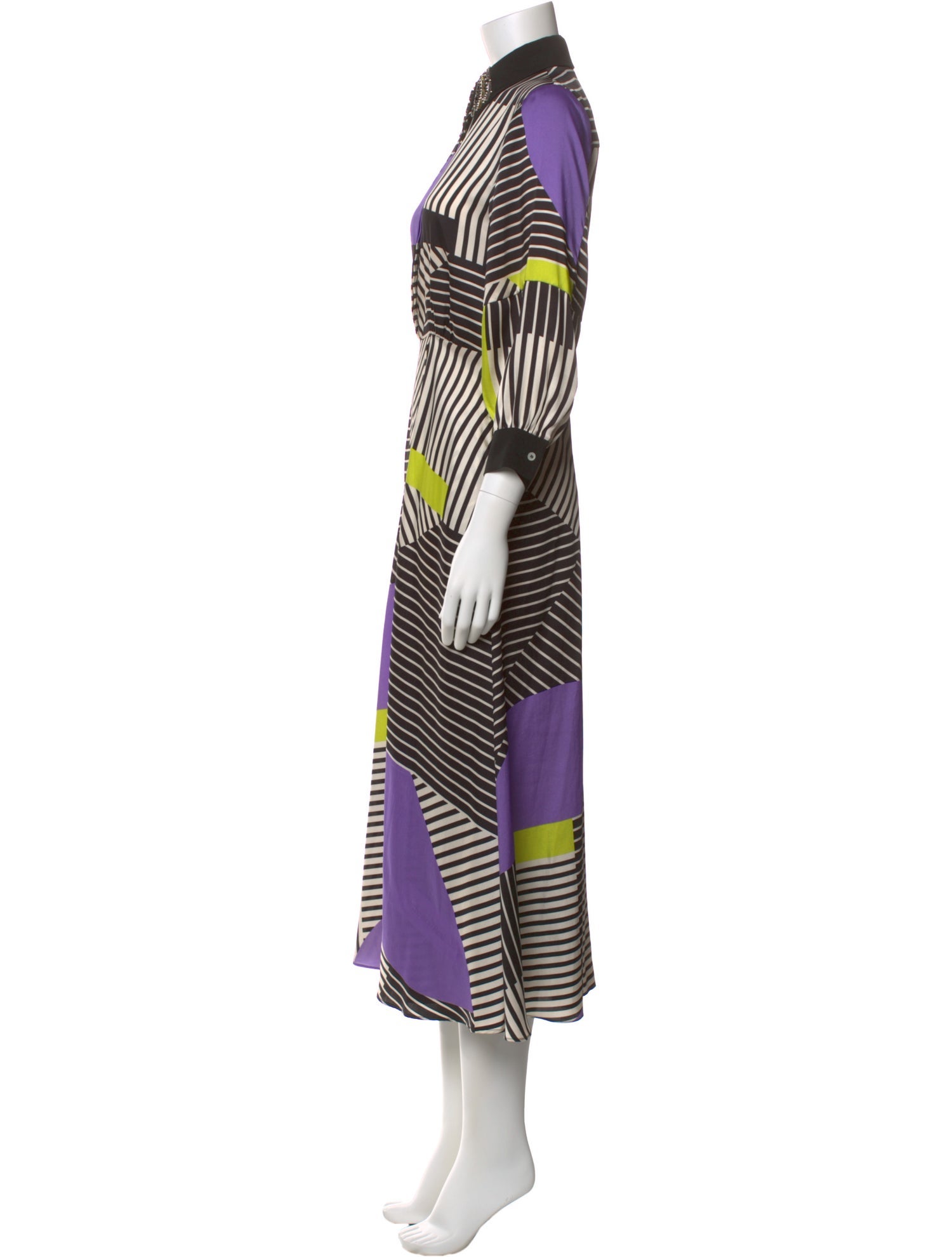 Beatrice B Striped Long Dress