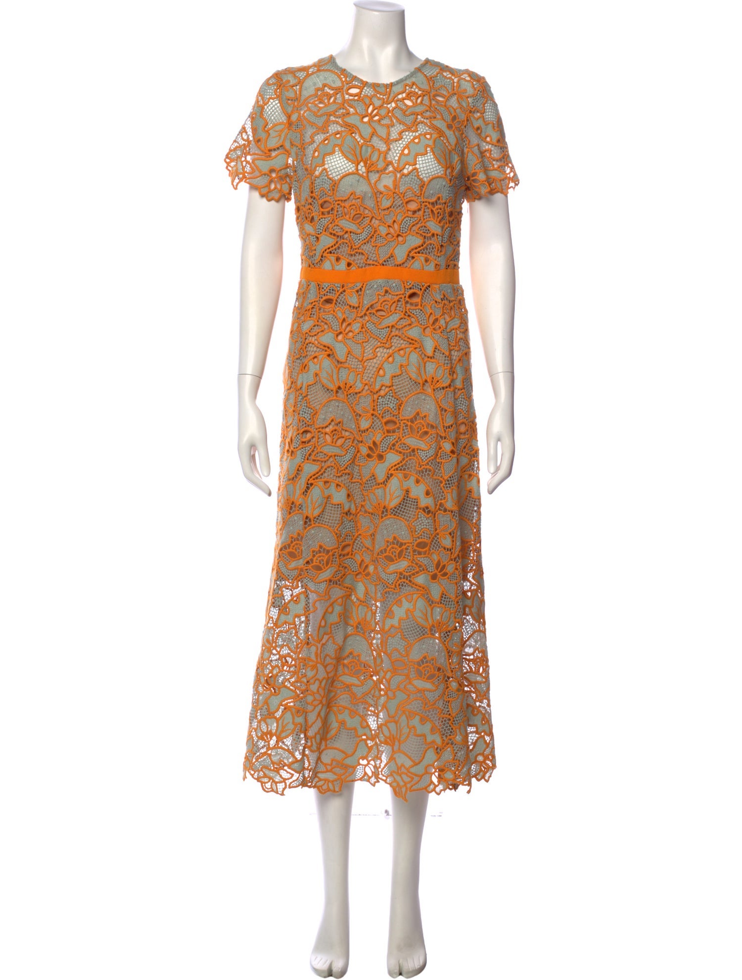 Beatrice B Lace Pattern Long Dress w/ Tags