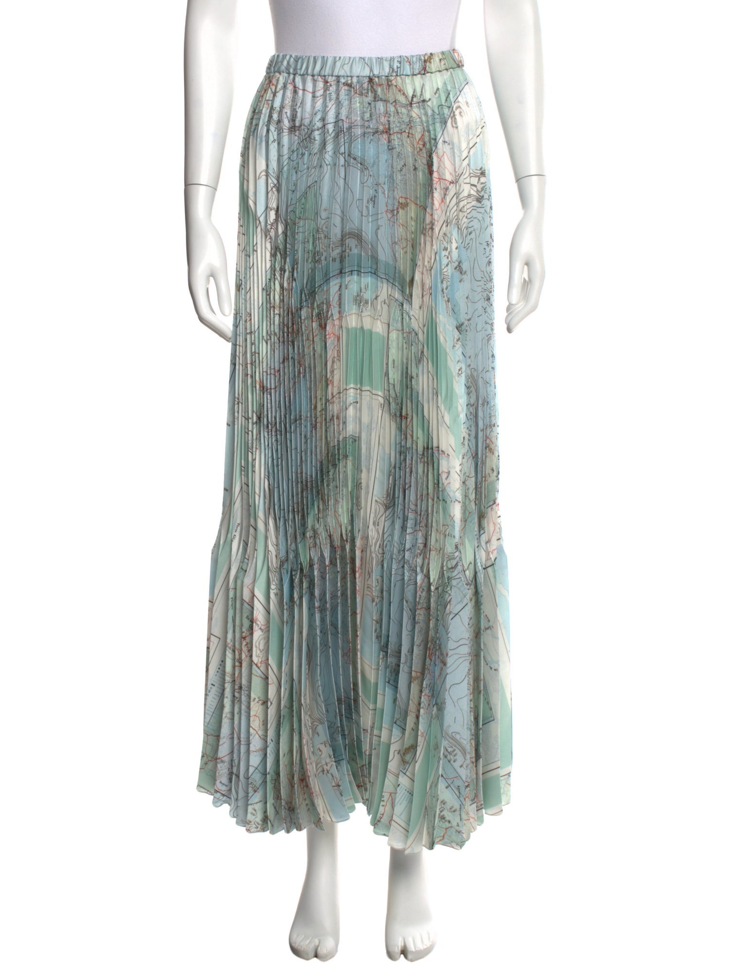 Beatrice B Printed Long Skirt w/ Tags