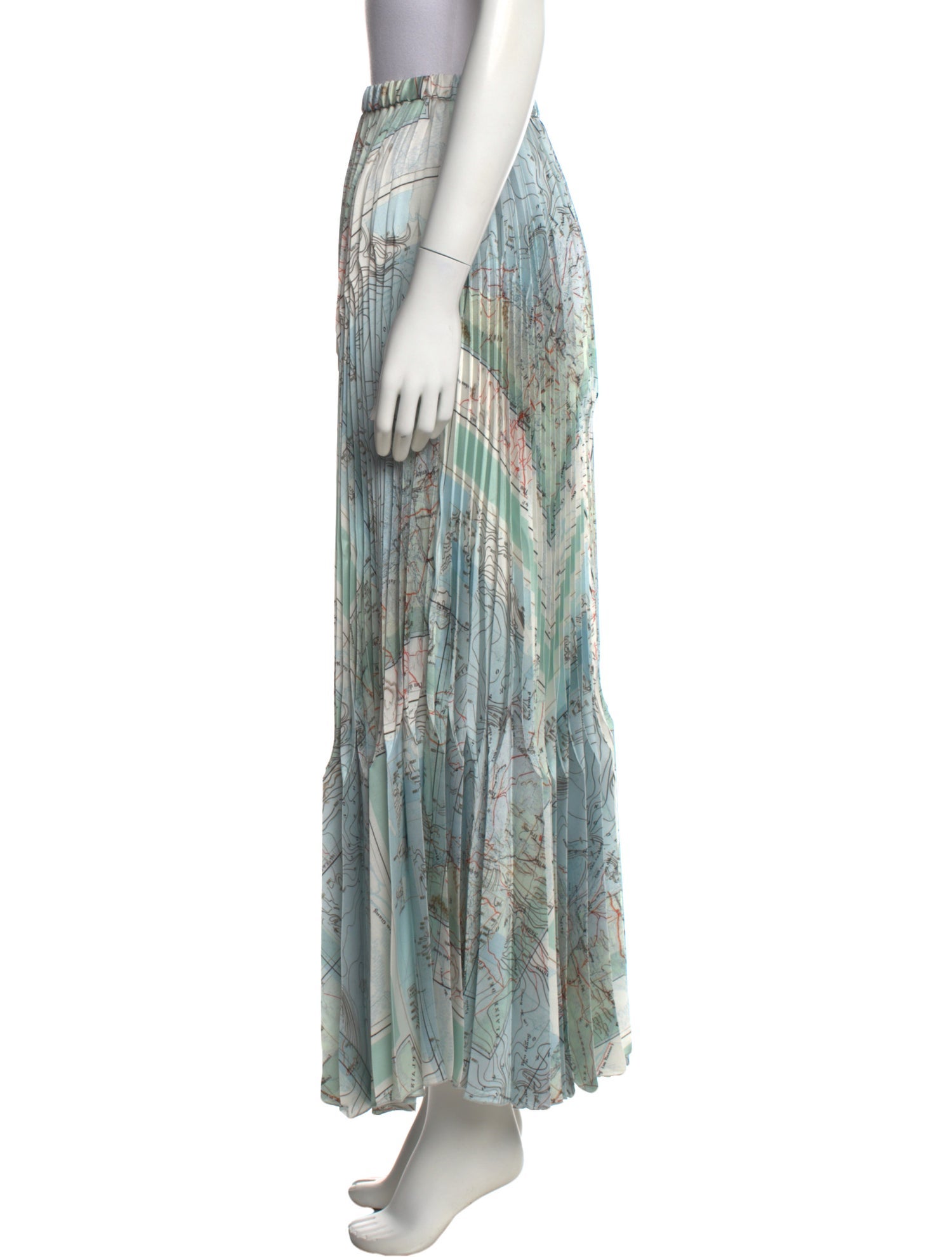 Beatrice B Printed Long Skirt w/ Tags