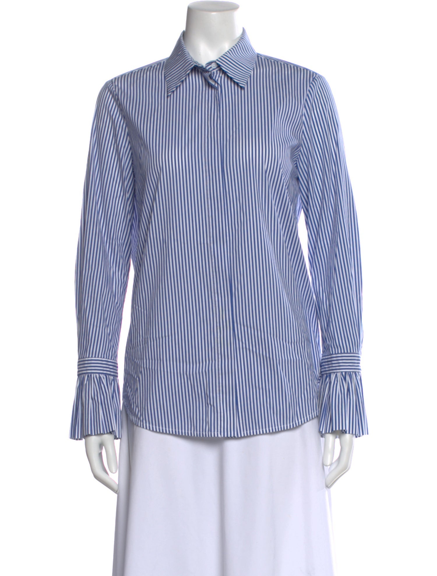 Beatrice B Striped Long Sleeve Blouse