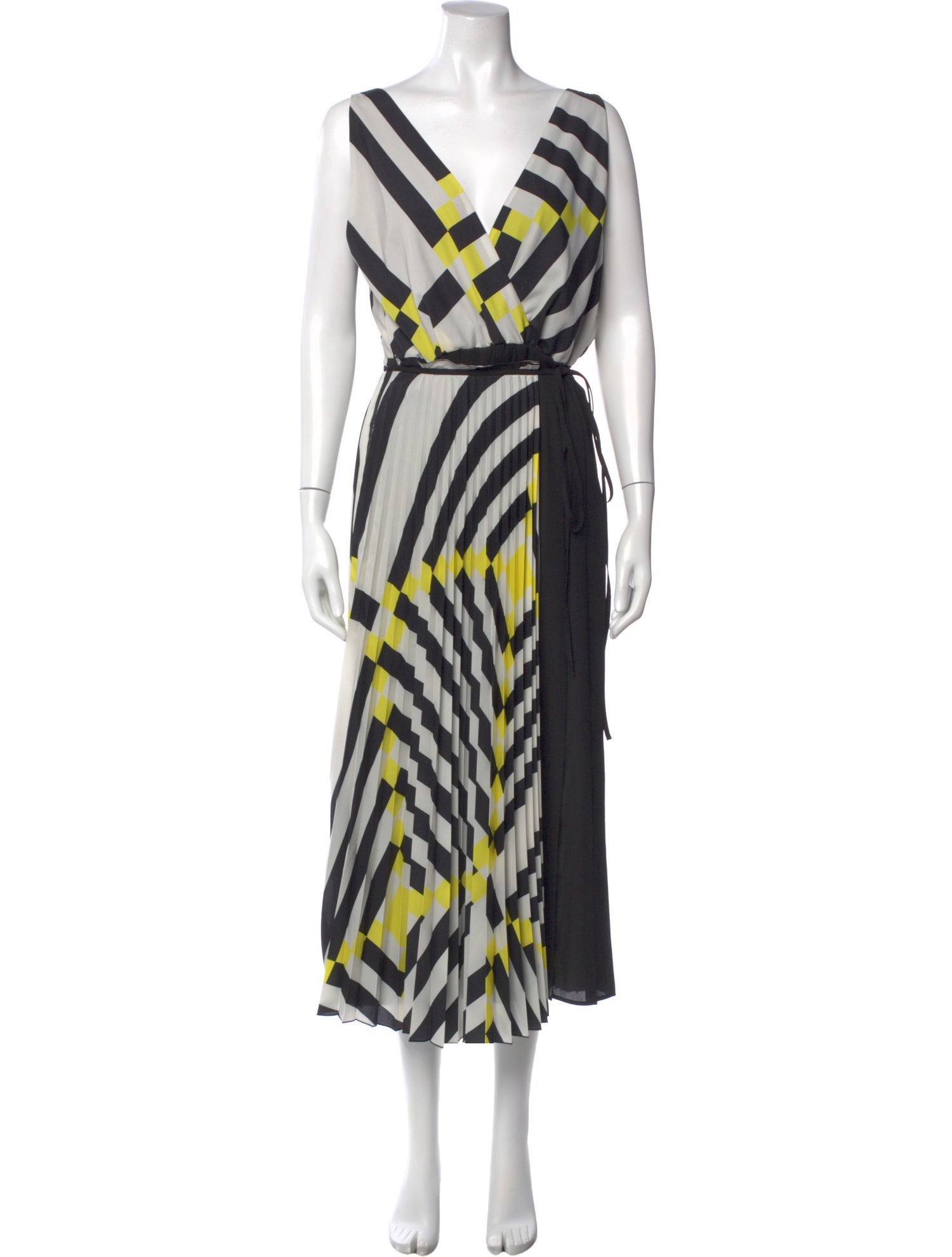 Beatrice B Striped Long Dress w/ Tags