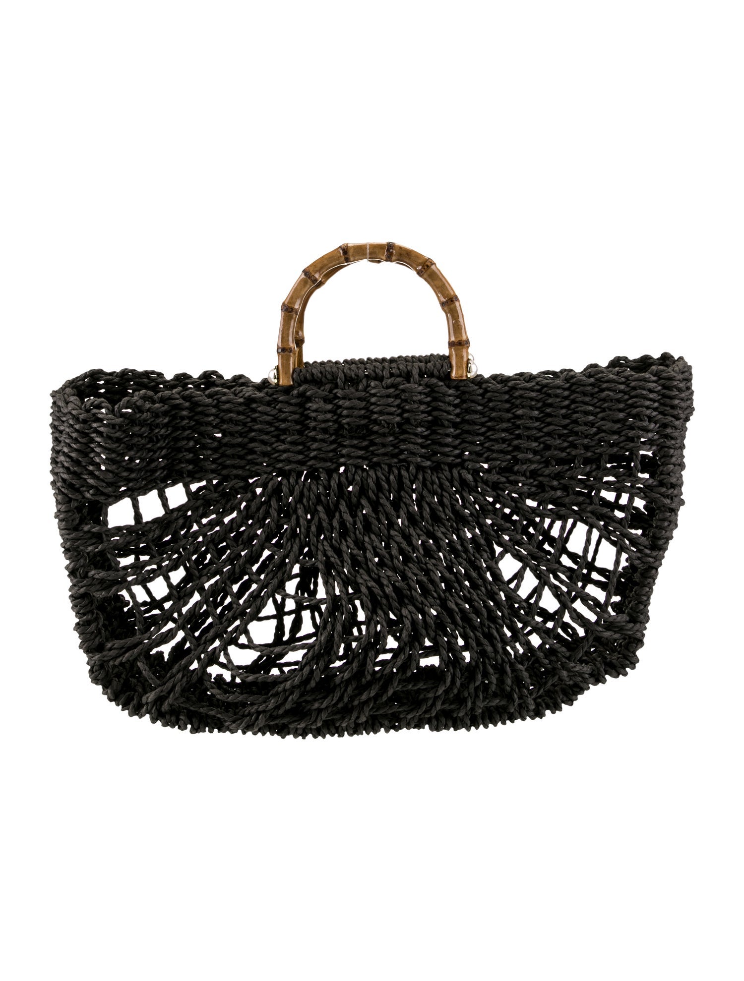 btb Straw Top Handle Bag