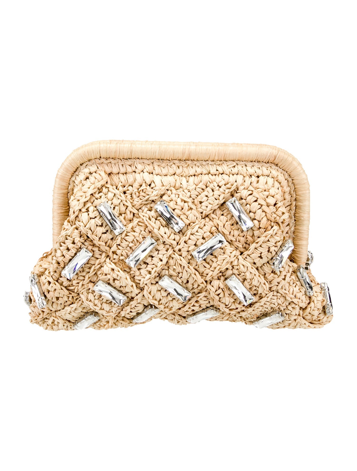 btb Raffia Minaudière w/ Tags