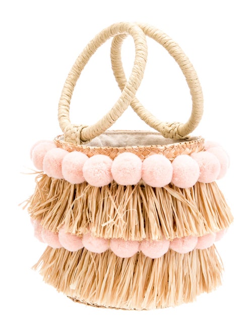 btb Straw Top Handle Bag