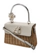 btb Wicker Top Handle Bag