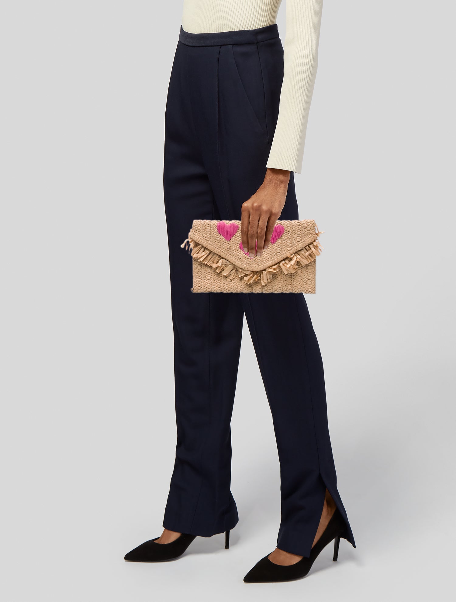 btb Raffia Clutch