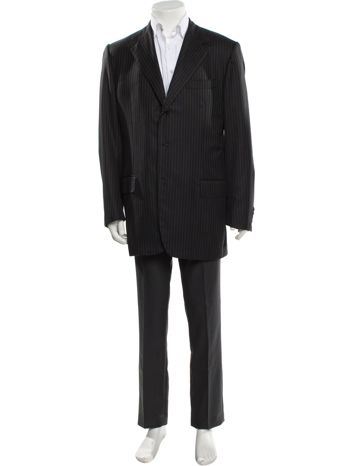 Battistoni Wool Striped Blazer