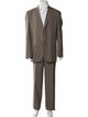 Battistoni Cashmere Plaid Print Two-Piece Suit