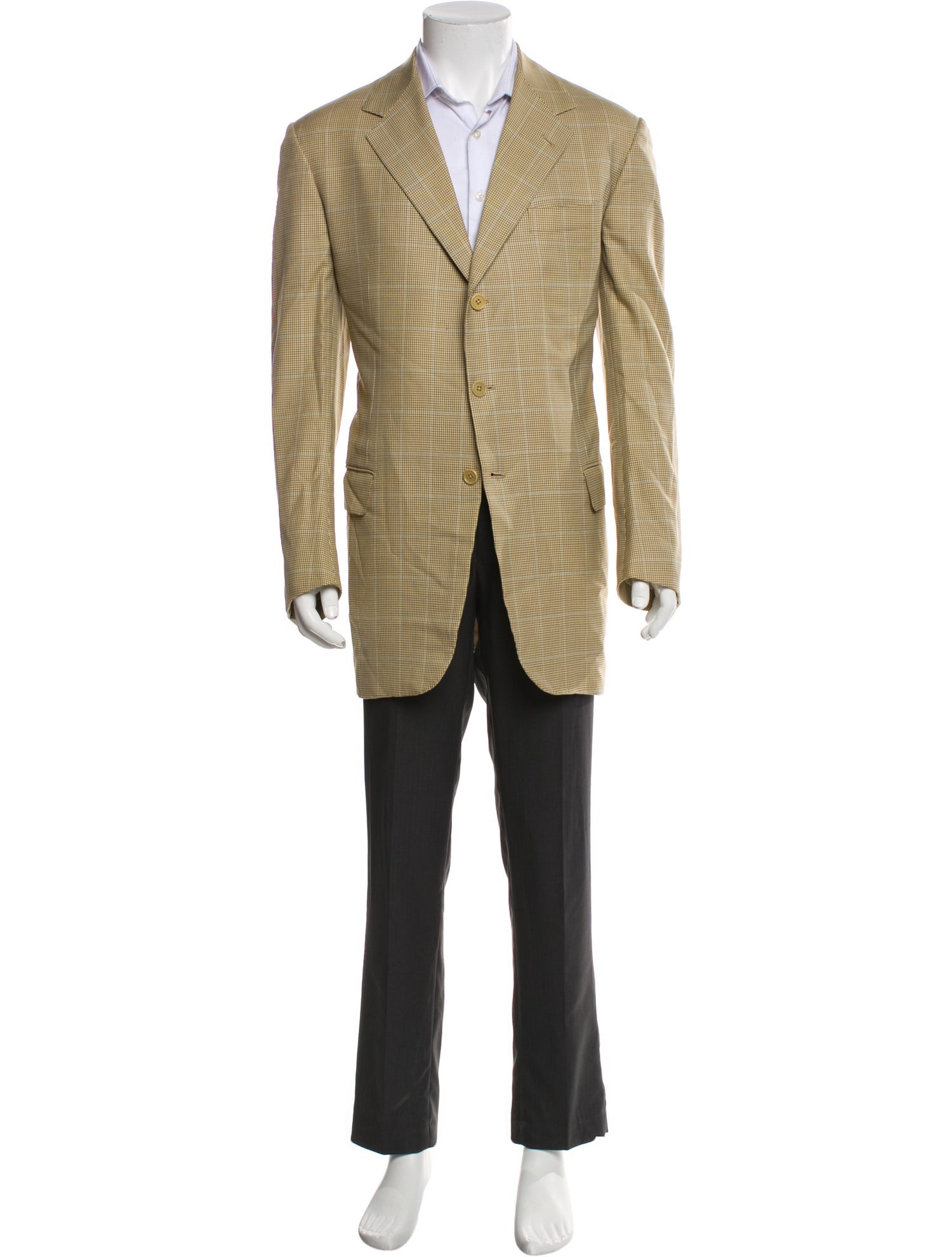 Battistoni Plaid Print Overcoat