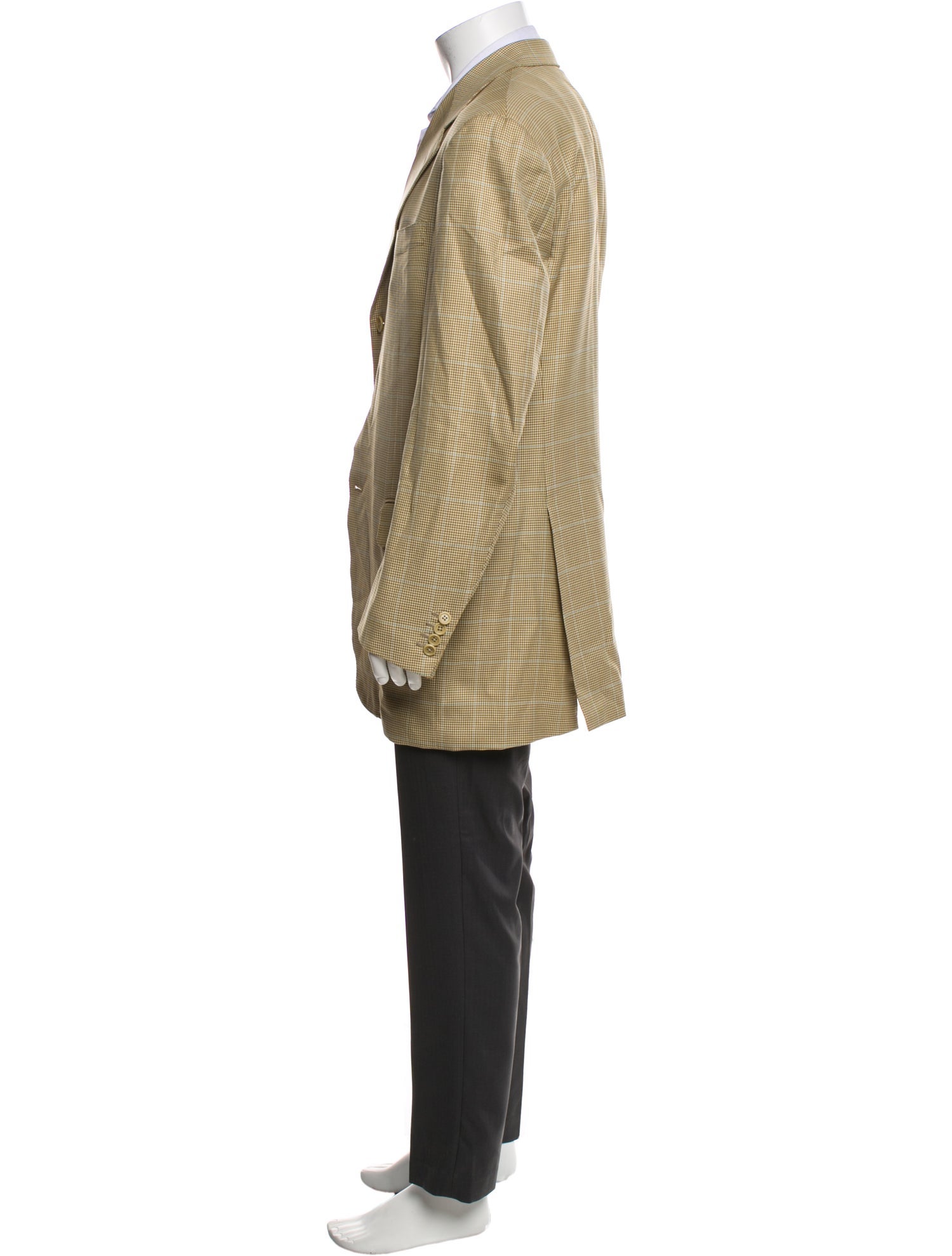 Battistoni Plaid Print Overcoat