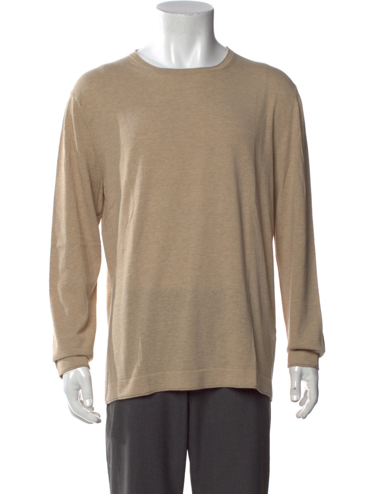 Battistoni Crew Neck Long Sleeve Henley