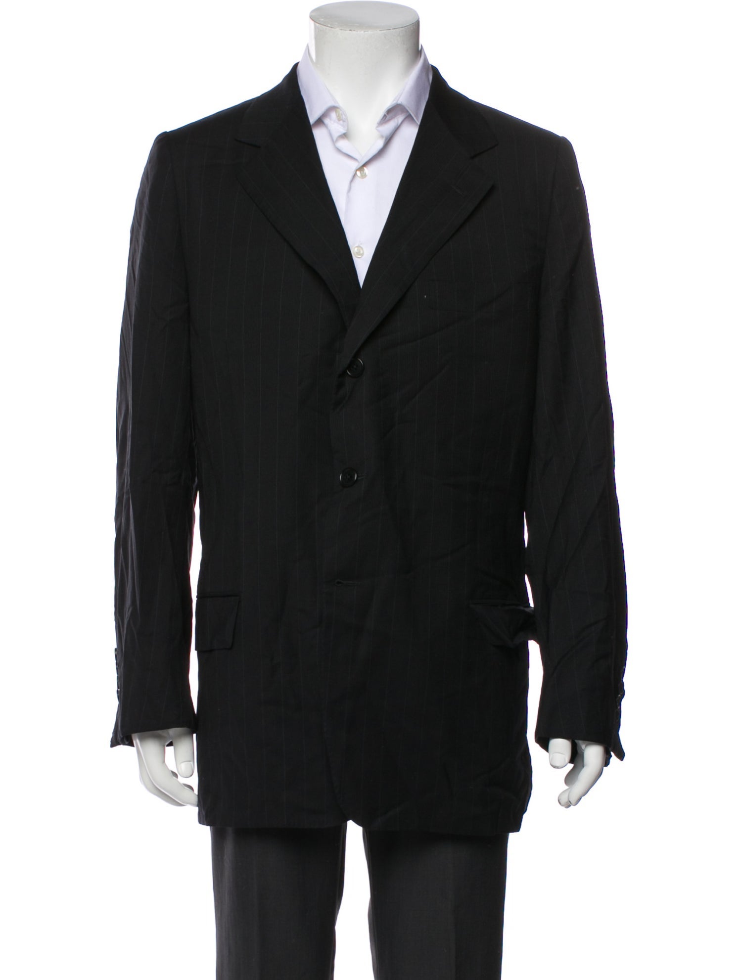 Battistoni Wool Pinstripe Blazer