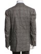 Battistoni Merino Wool Houndstooth Print Blazer