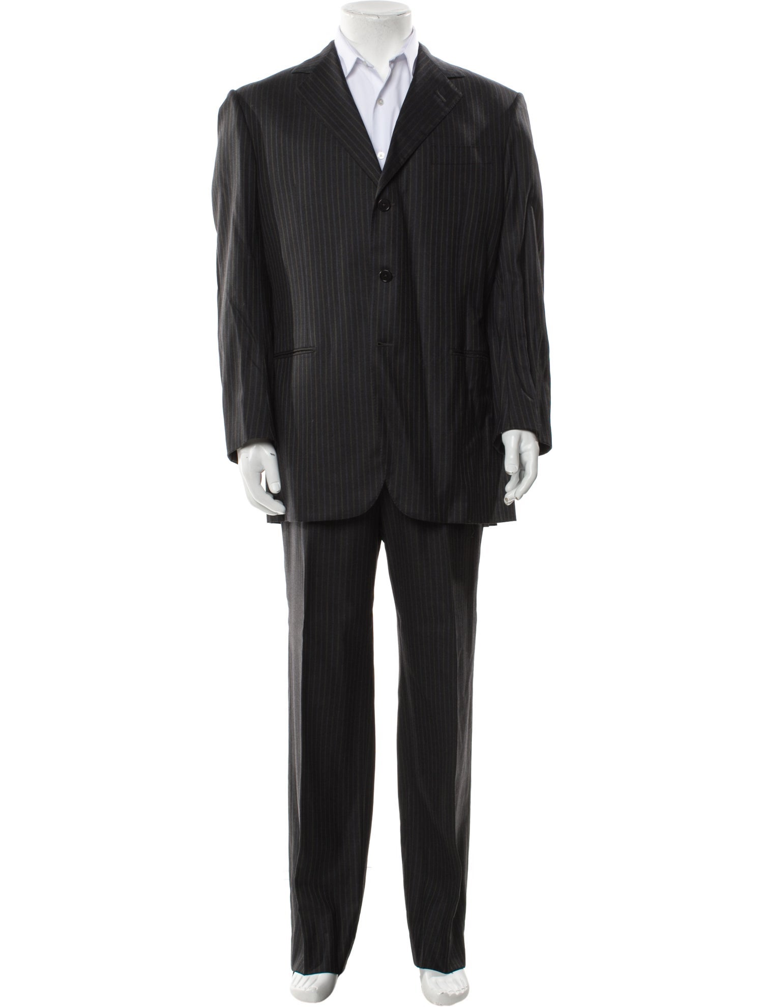 Battistoni Striped Two-Piece Suit