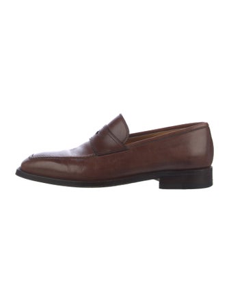 Battistoni Leather Loafers