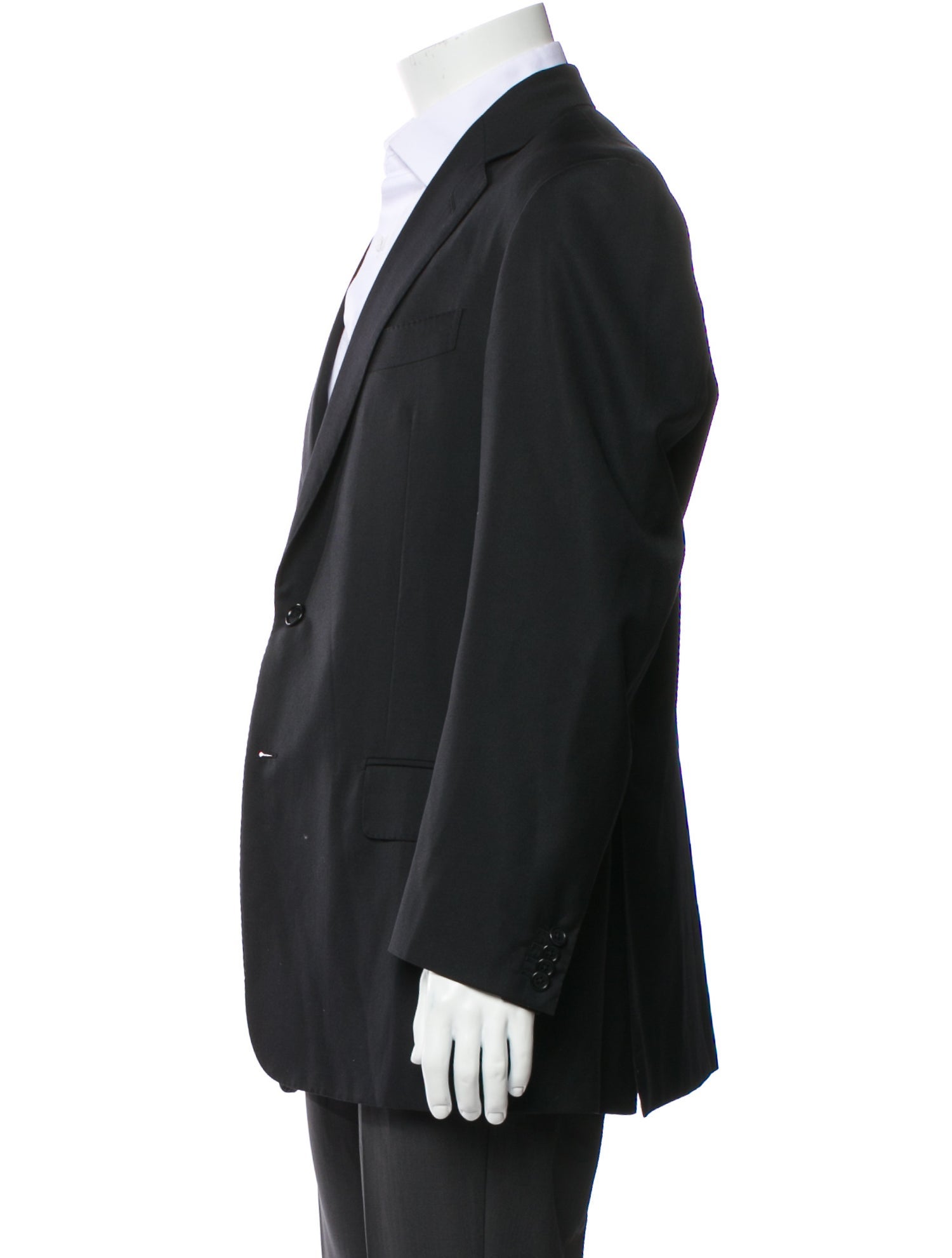 Battistoni wool solid blazer