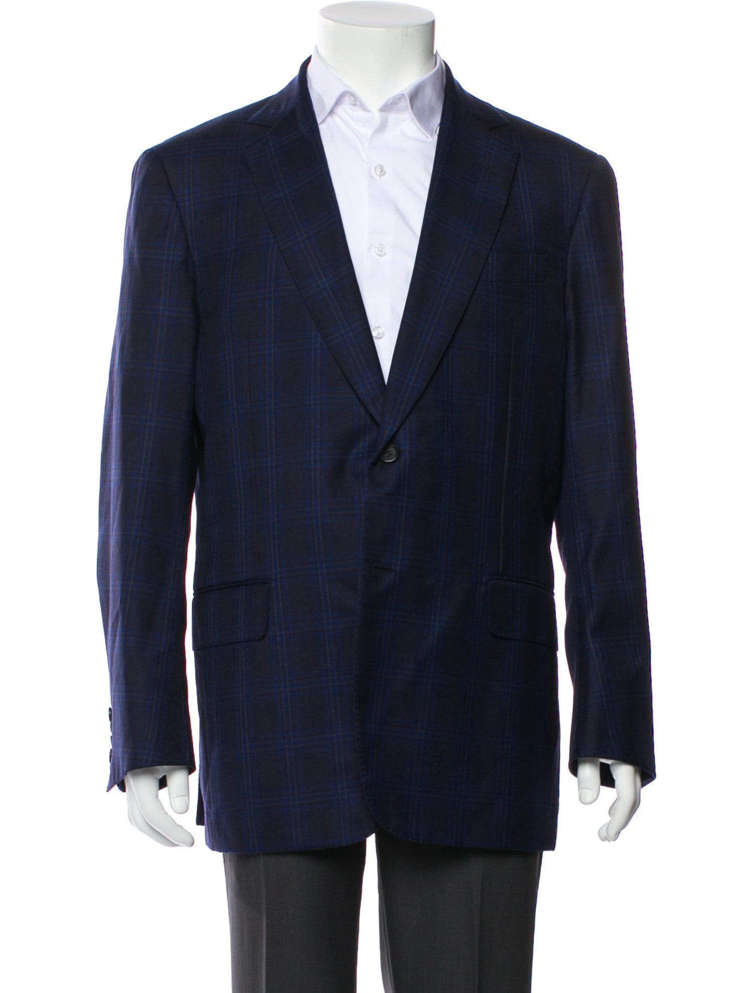 Battistoni Wool Striped Blazer