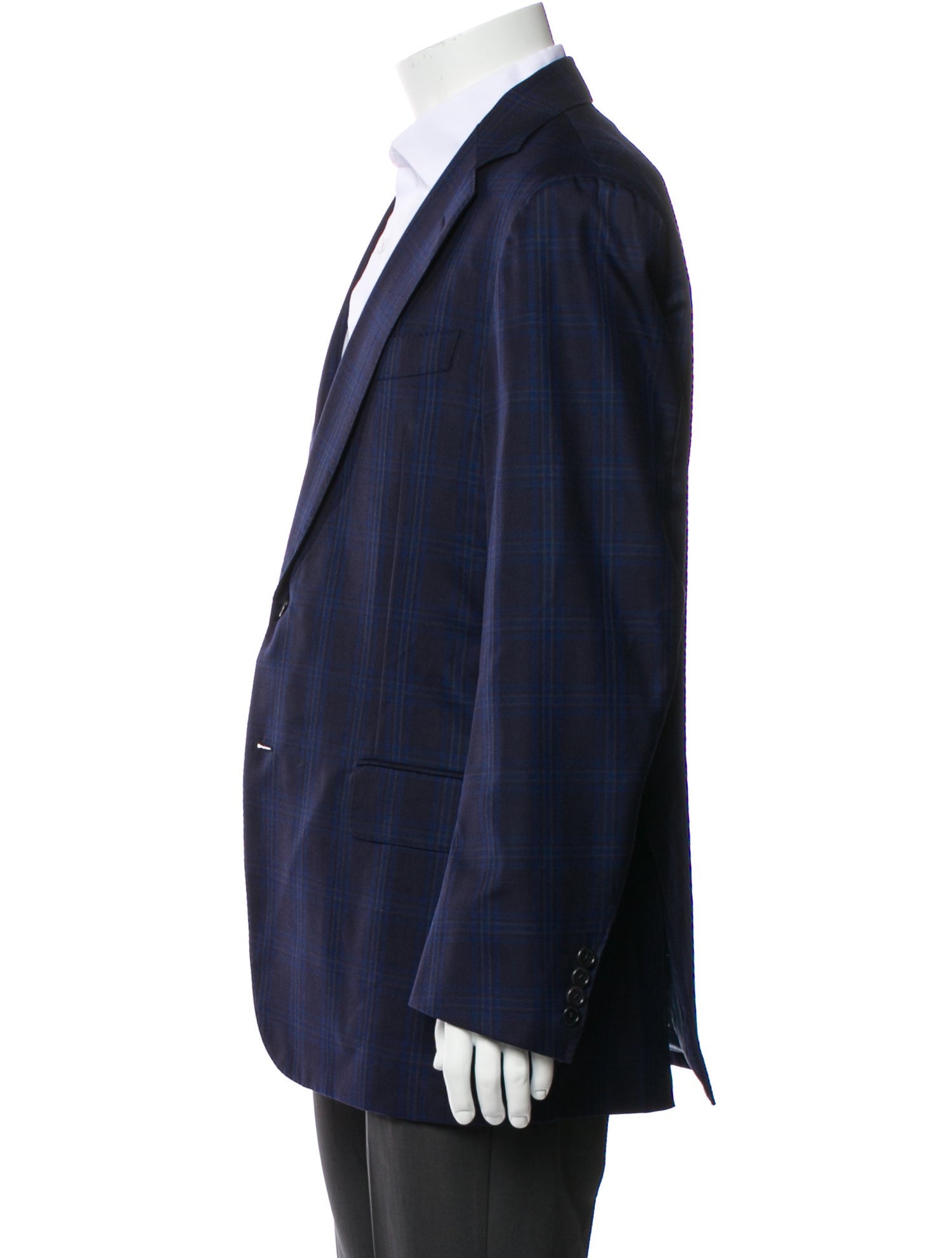 Battistoni Wool Striped Blazer