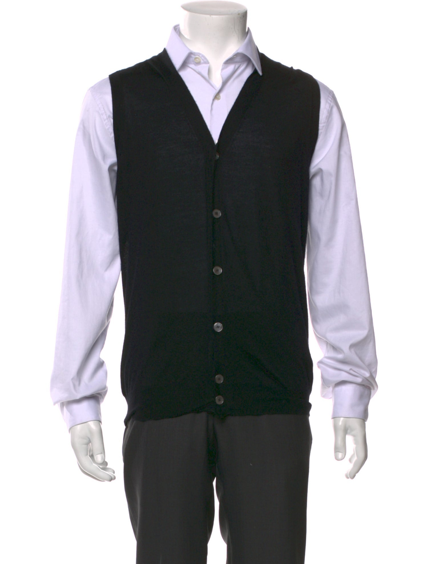 Battistoni Cashmere V-Neck Sweater Vest