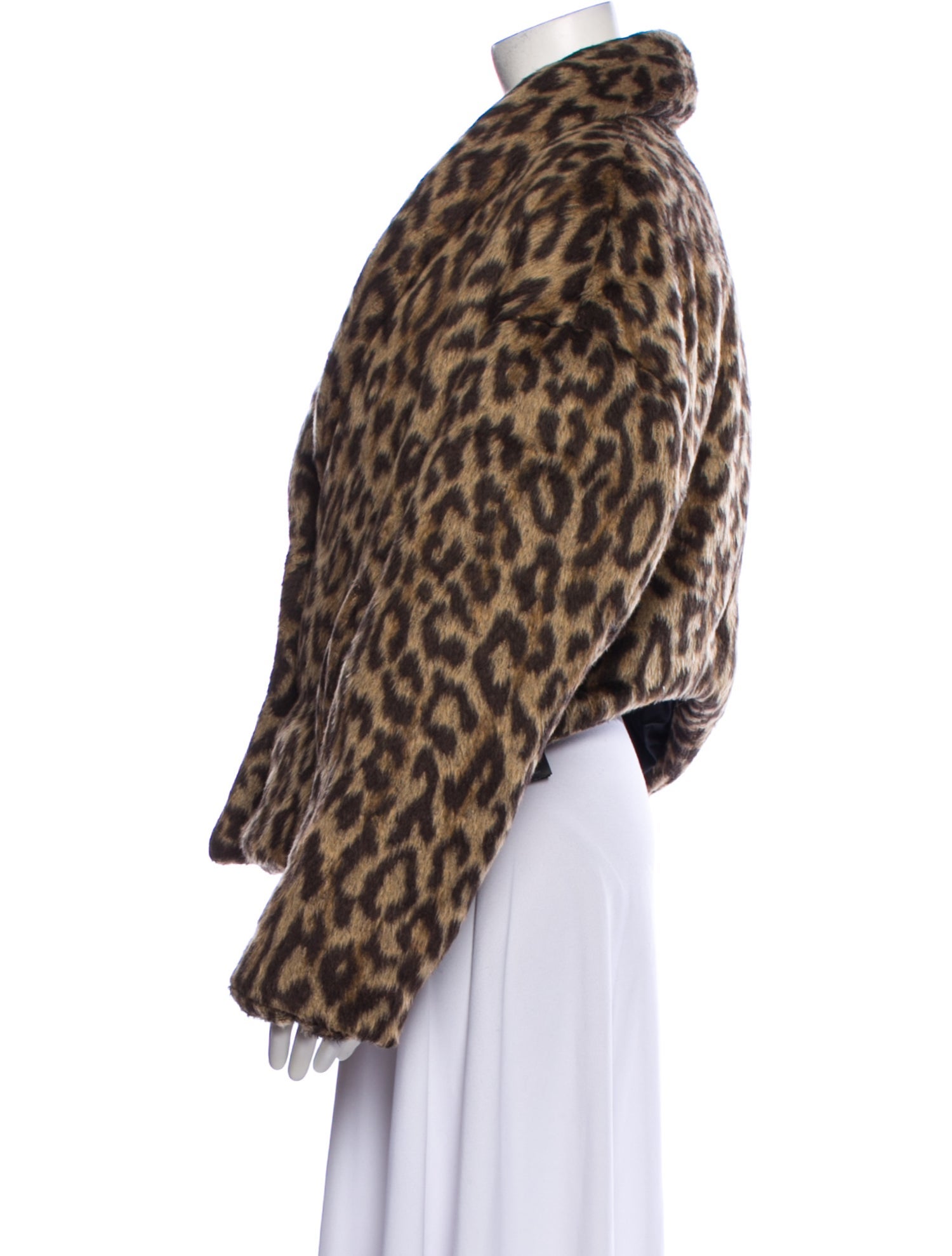 Ben Taverniti Unravel Project x Barneys Animal Print Faux Fur Jacket
