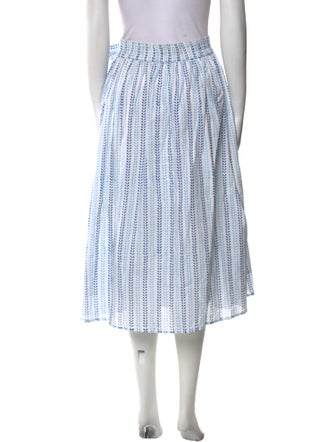 Beau & Ro Striped Midi Length Skirt