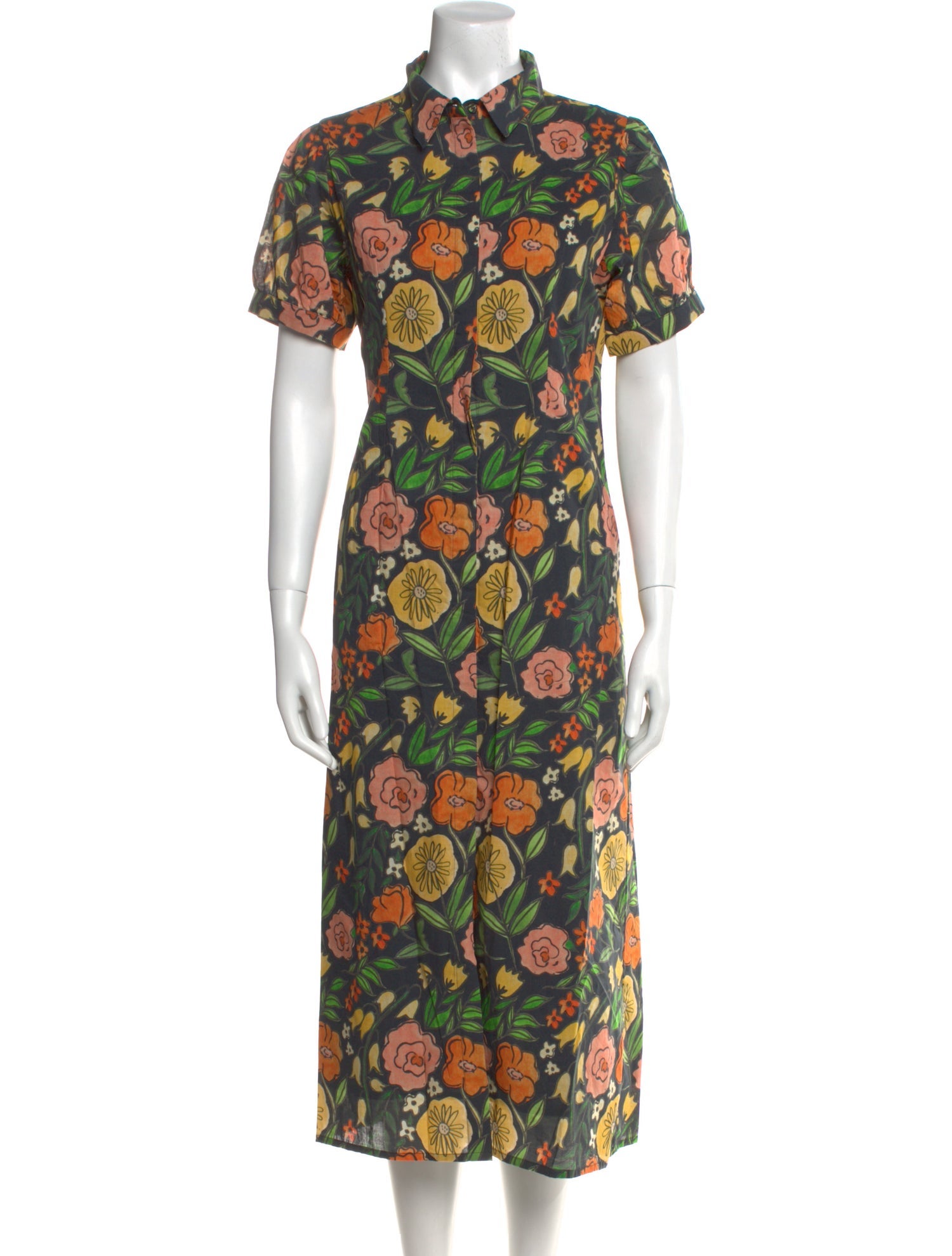 Beau & Ro Floral Print Long Dress