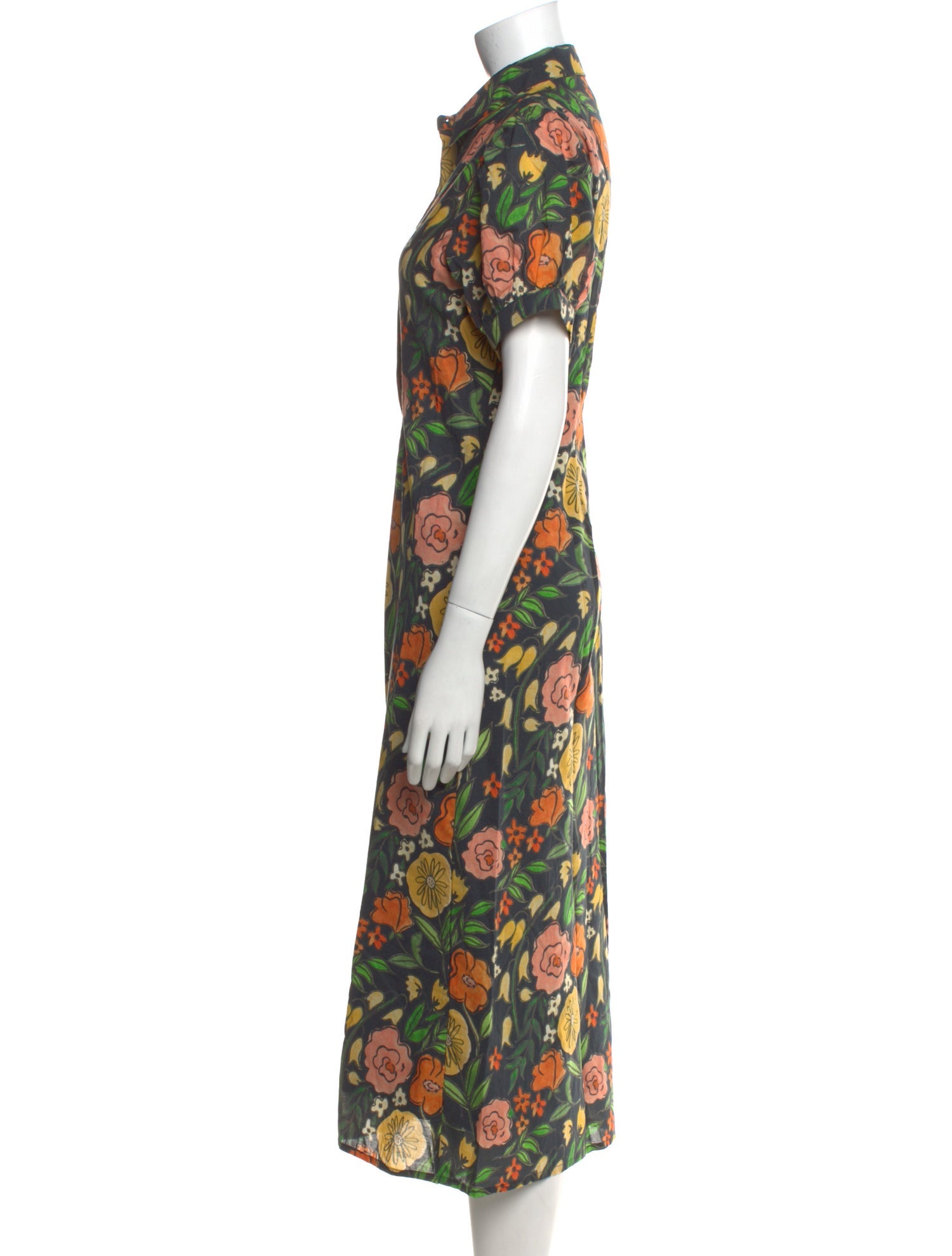 Beau & Ro Floral Print Long Dress