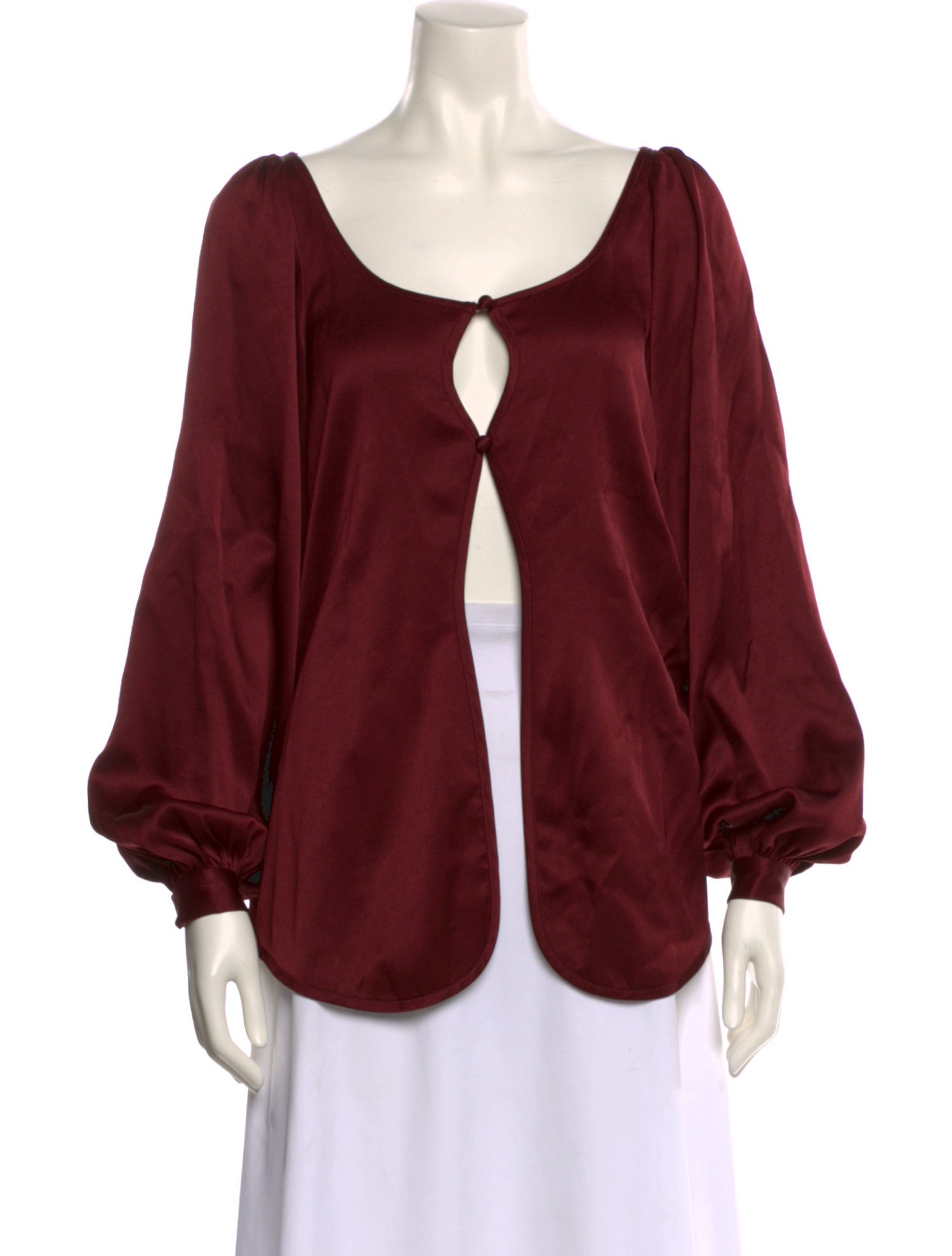 bübish V-Neck Three-Quarter Sleeve Blouse
