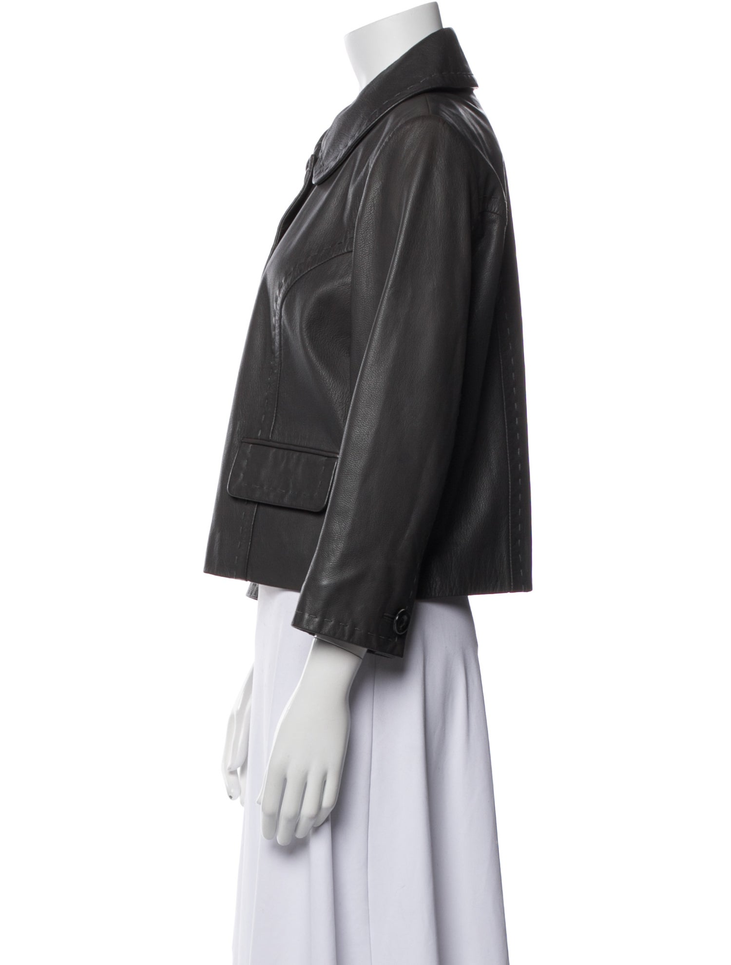 Bui De Barbara Bui Goat Leather Biker Jacket