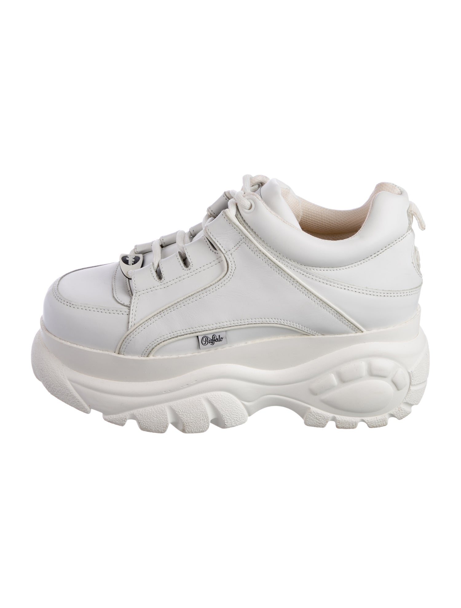 Buffalo London Leather Wedge Sneakers