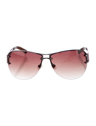 Badgley Mischka x Sama Aviator Gradient Sunglasses