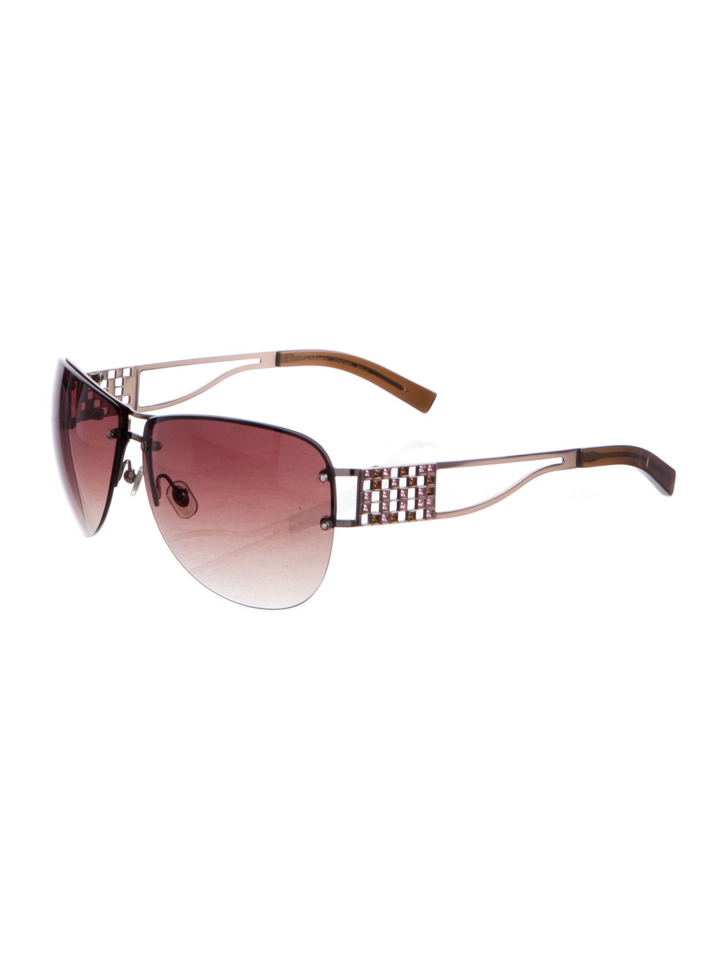 Badgley Mischka x Sama Aviator Gradient Sunglasses