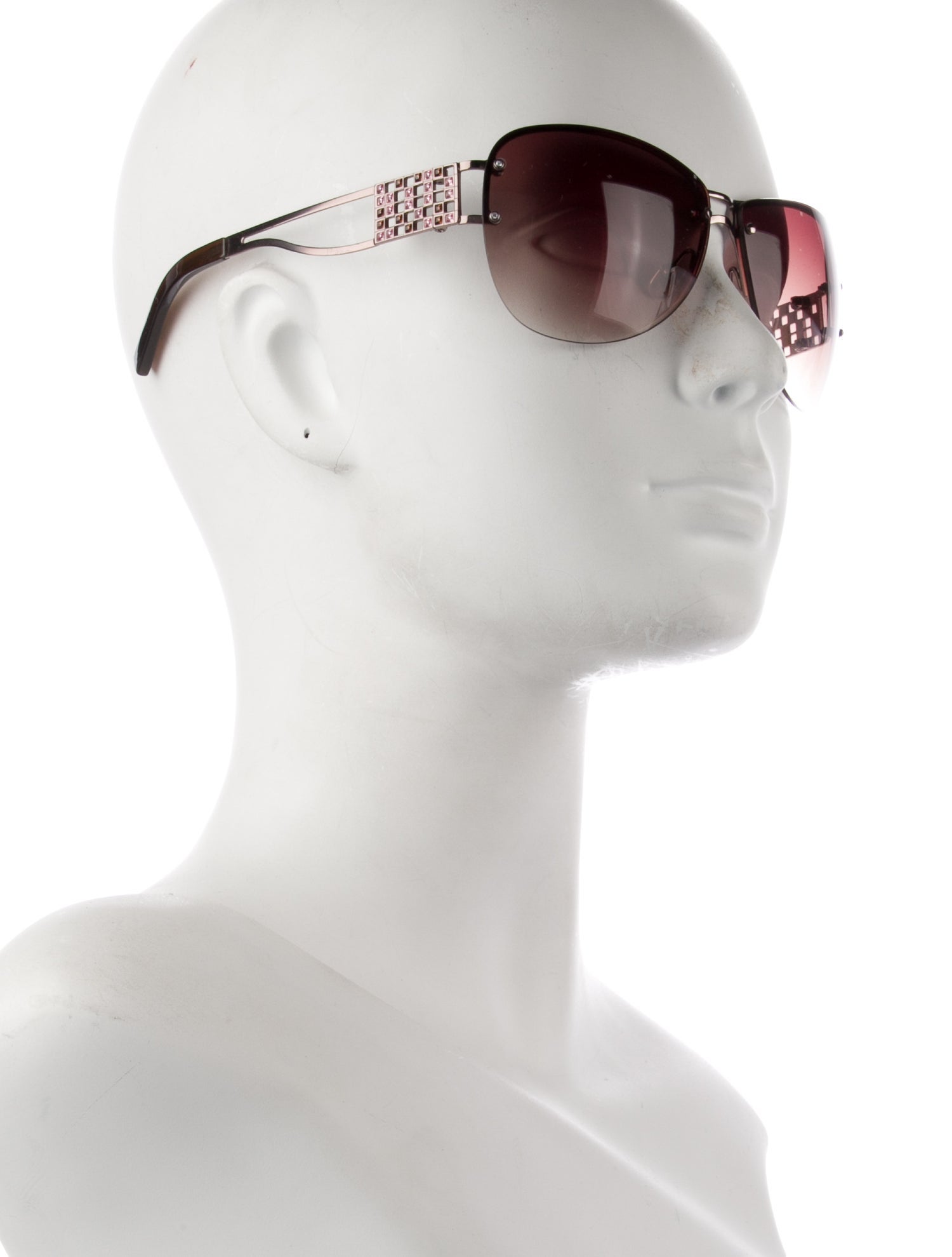 Badgley Mischka x Sama Aviator Gradient Sunglasses