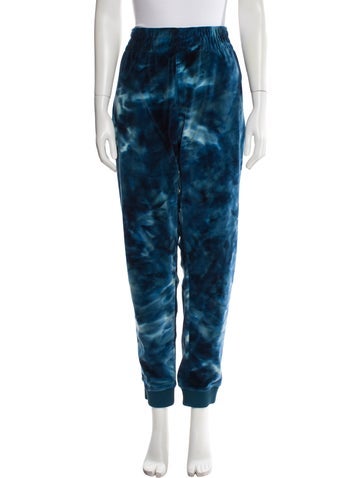 Pre-owned Burton Mine 77 Tie-dye Print Sweatpants In Blue