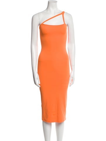 Bumpsuit Dresses One-Shoulder Midi Length Dress XS