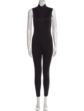 Bumpsuit Mock Neck Jumpsuit