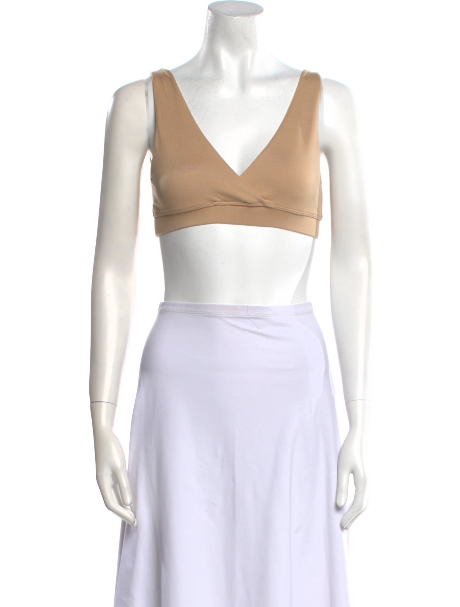 Bumpsuit V-Neck Sleeveless Crop Top
