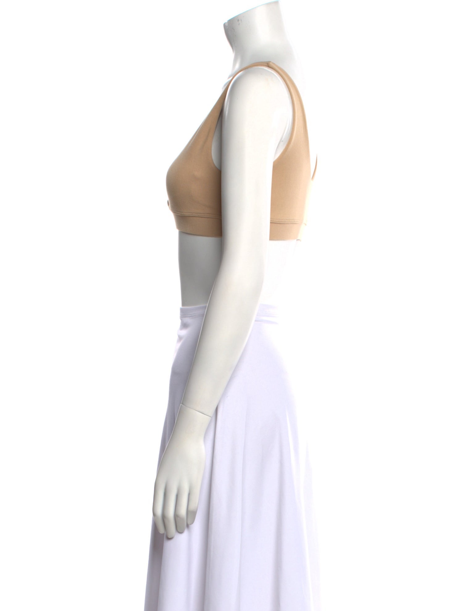Bumpsuit V-Neck Sleeveless Crop Top