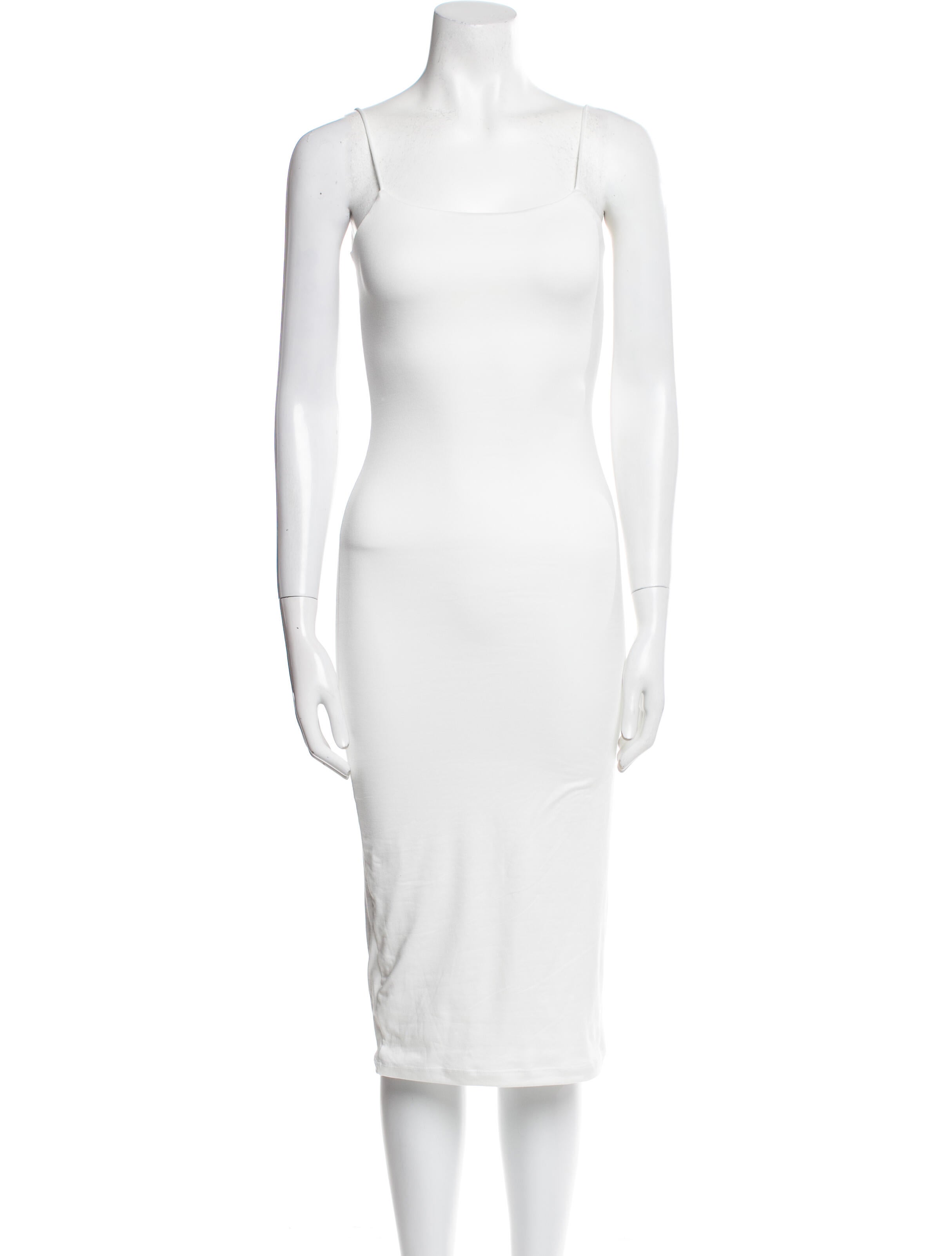 Bumpsuit Square Neckline Midi Length Dress