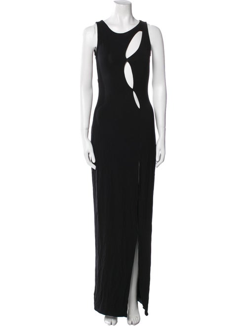 Bumpsuit Scoop Neck Long Dress