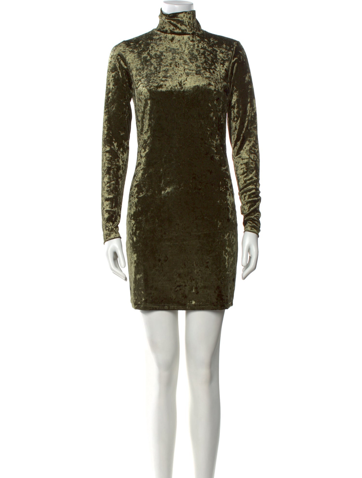 Bumpsuit Turtleneck Mini Dress